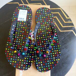 Christian Louboutin Donna Spike Thong Flats in Multicolor